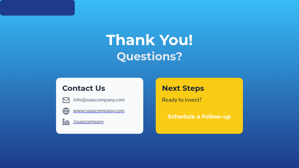 Webinar Investor Pitch for SaaS Growth